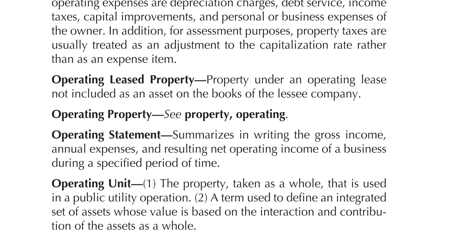 Glossary For Property Appraisal And Assessment, Second Edition