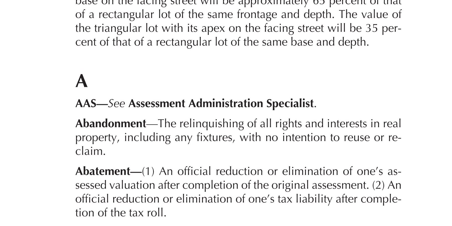 Glossary For Property Appraisal And Assessment, Second Edition